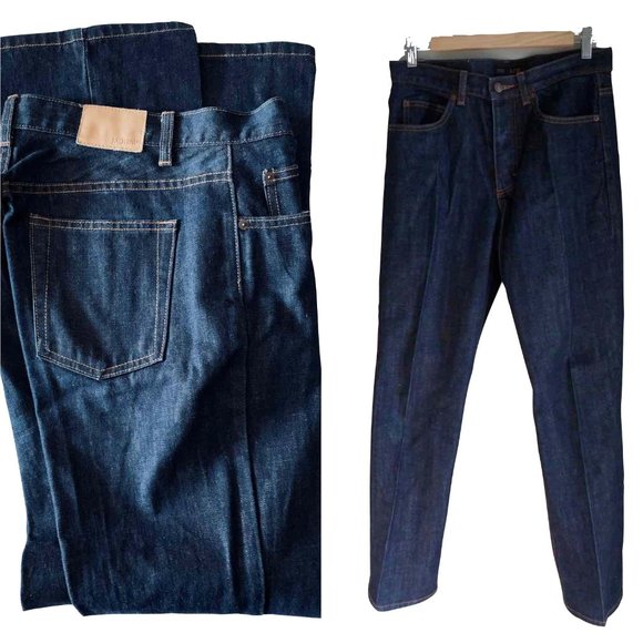 JCREW 70s vibe large raw denim jean size 6/32 - Picture 1 of 9